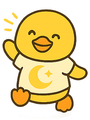 Bibiduck healing duck illustration