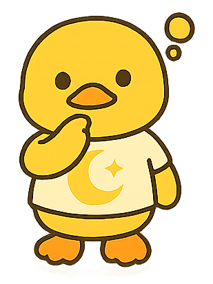 Bibiduck healing duck illustration